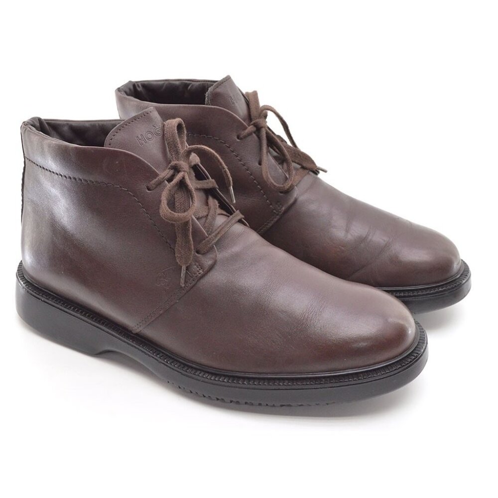 Men Hogan by Tod's Classic Lace Up Ankle Boots 9 M